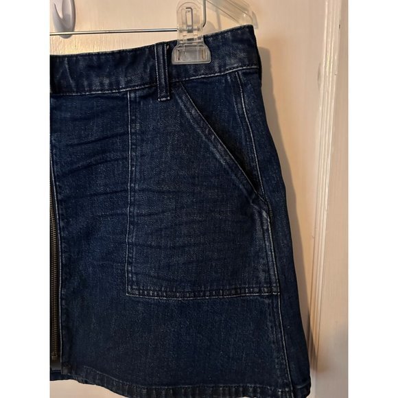 Madewell Denim Utility Zip Skirt Blue Size 32 NWOT‎ - Picture 12 of 13